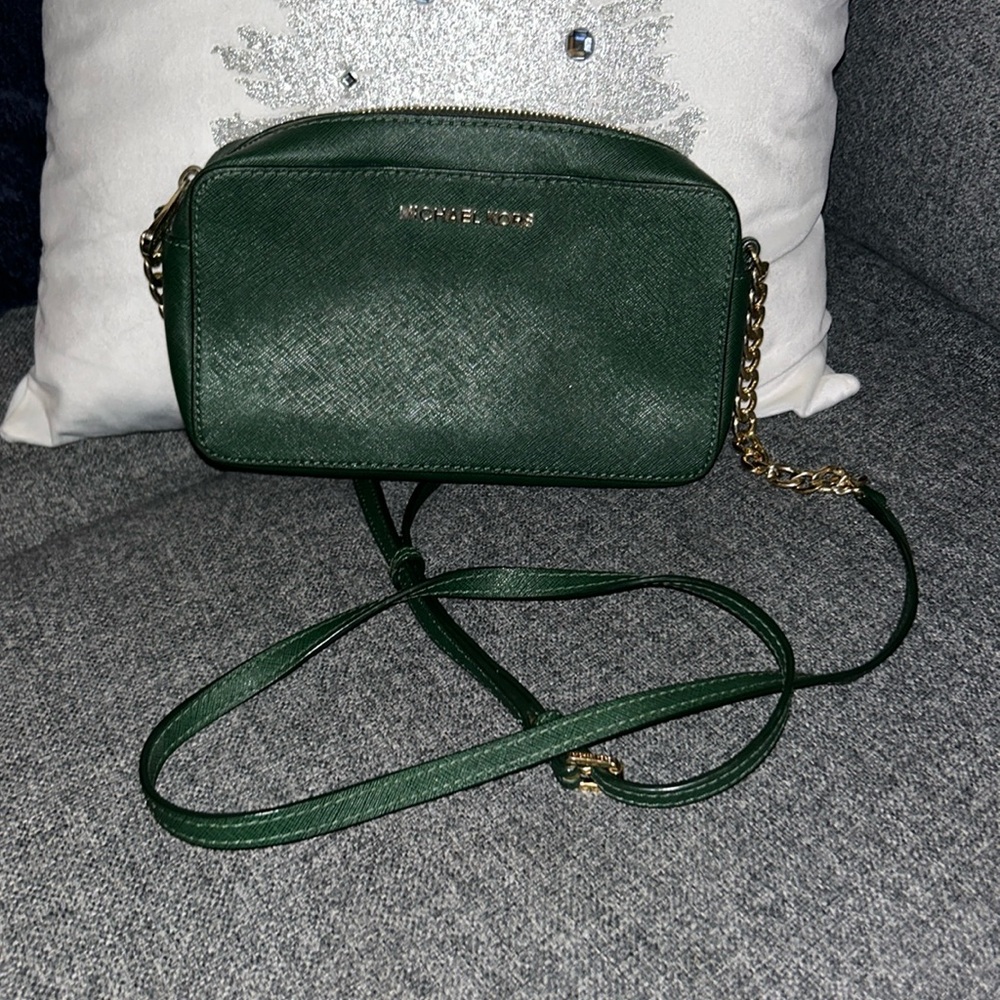 MICHAEL KORS Green Crossbody Bag